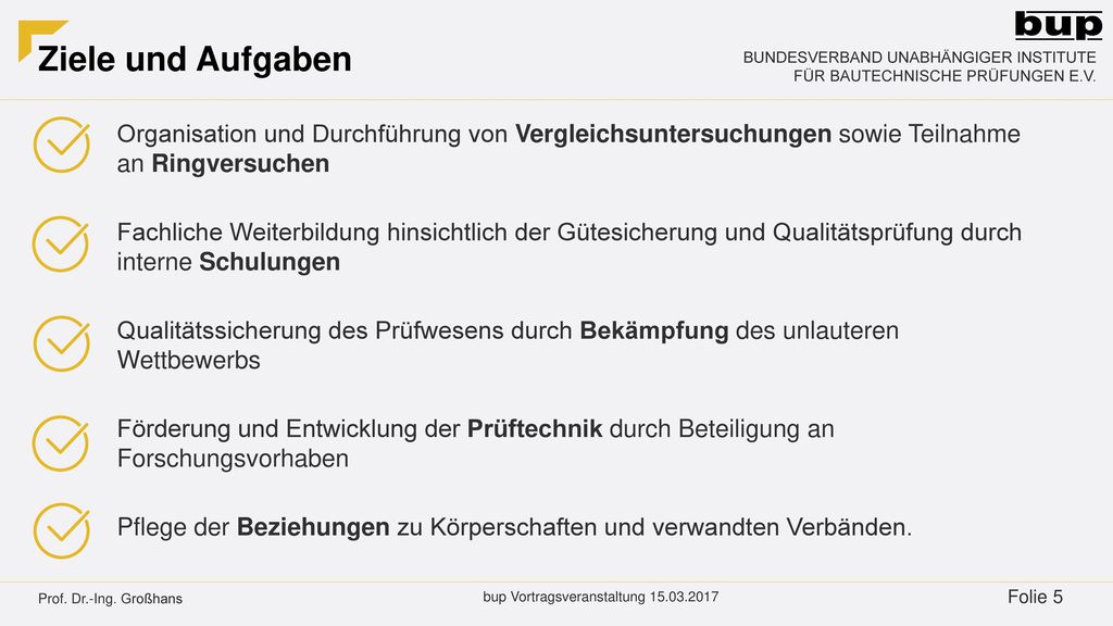 Ziele und Aufgaben Organisation und Durchführung von Vergleichsuntersuchungen sowie Teilnahme an Ringversuchen.
