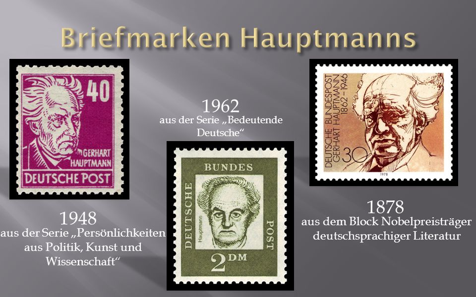 Briefmarken Hauptmanns