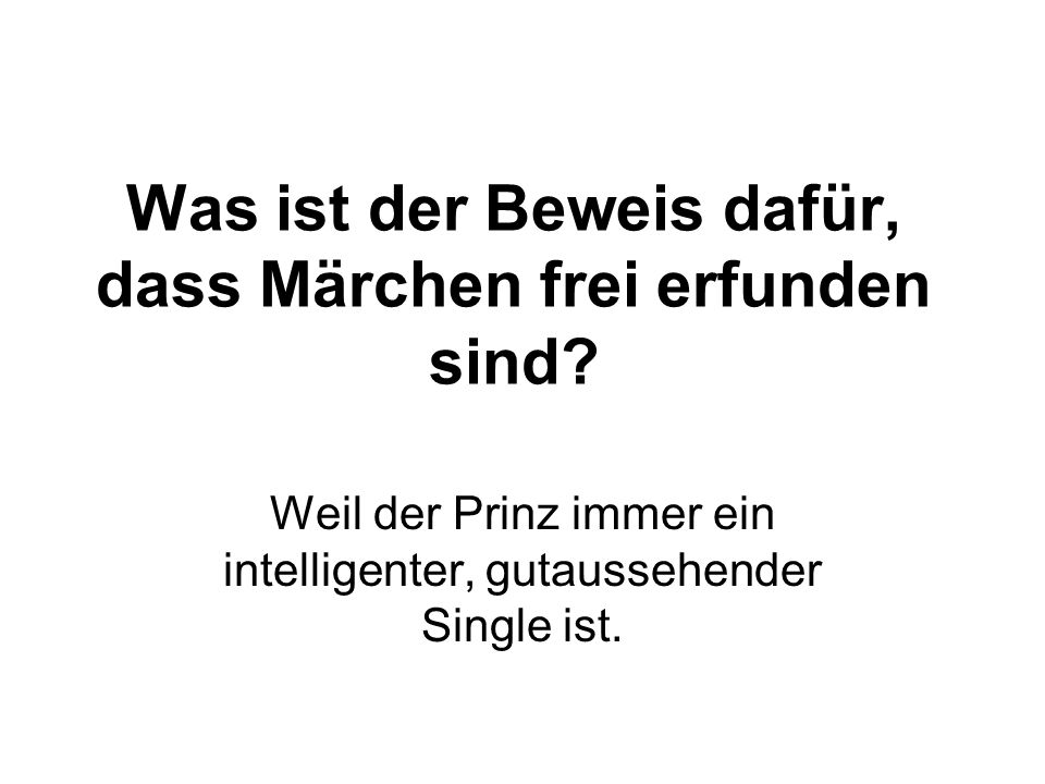 Was ist der Beweis dafür, dass Märchen frei erfunden sind