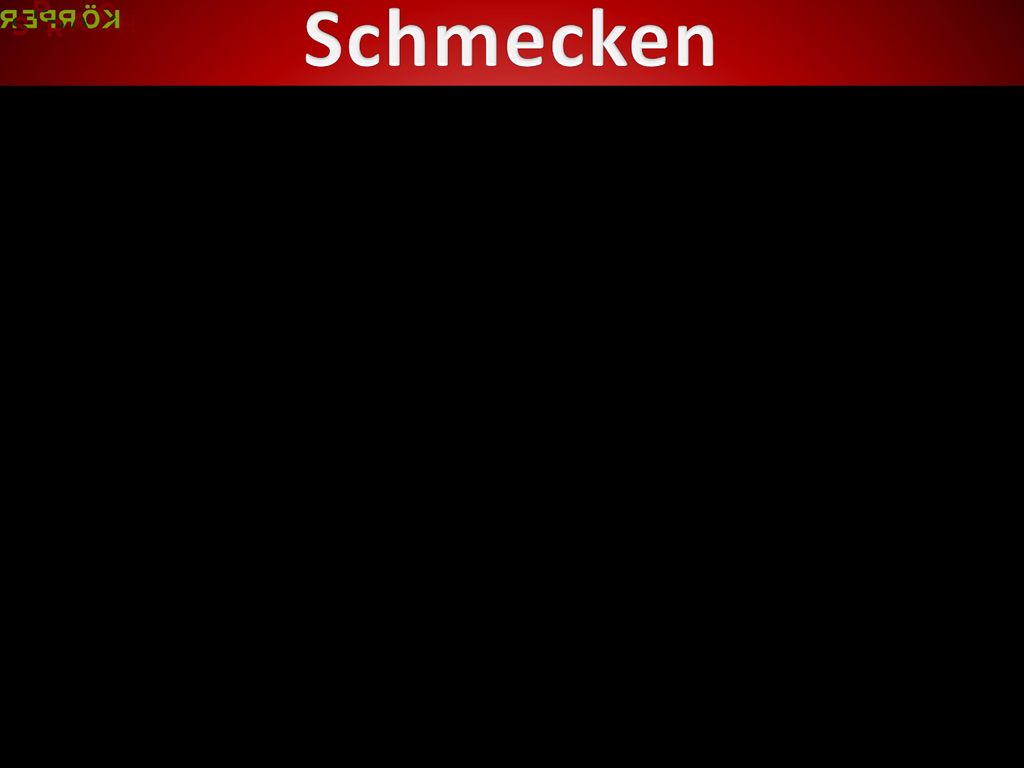 Schmecken Um den Film zu starten klicken Sie bitte auf die blaue Fläche. Filmdauer: 53 Sekunden.