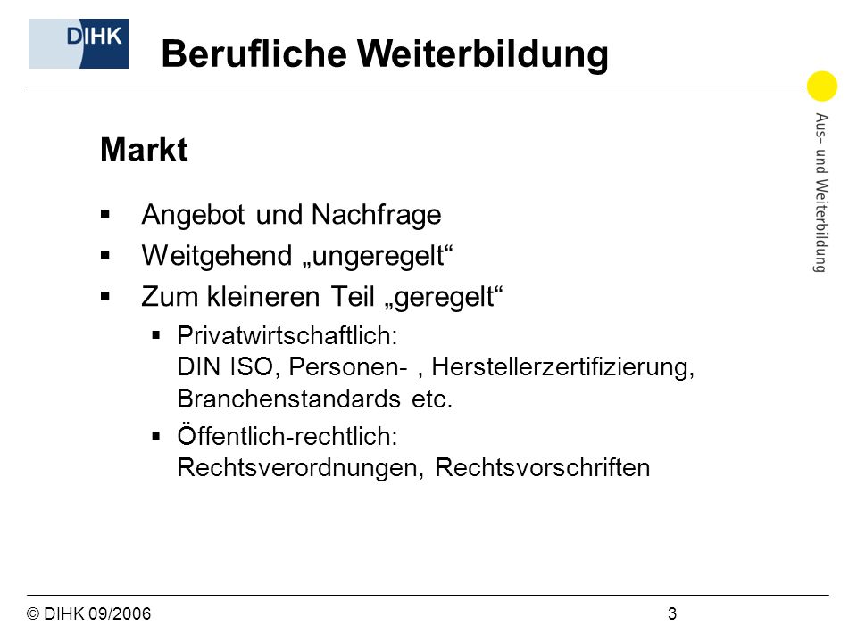 Berufliche Weiterbildung