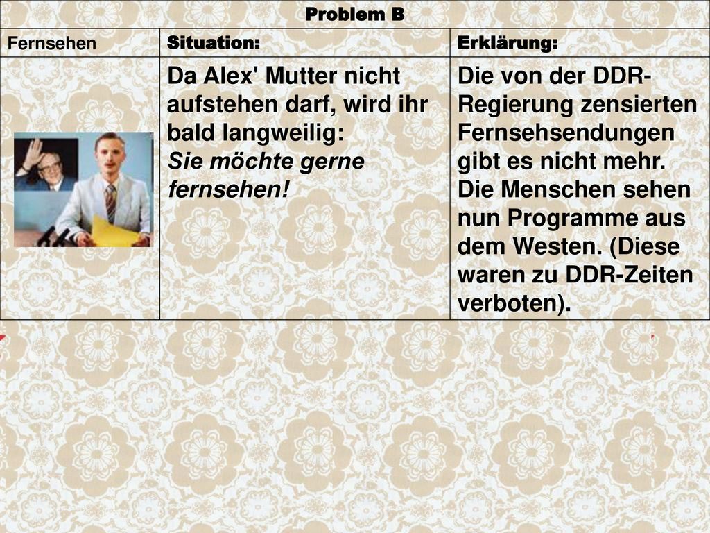 Da Alex Mutter nicht aufstehen darf, wird ihr bald langweilig: