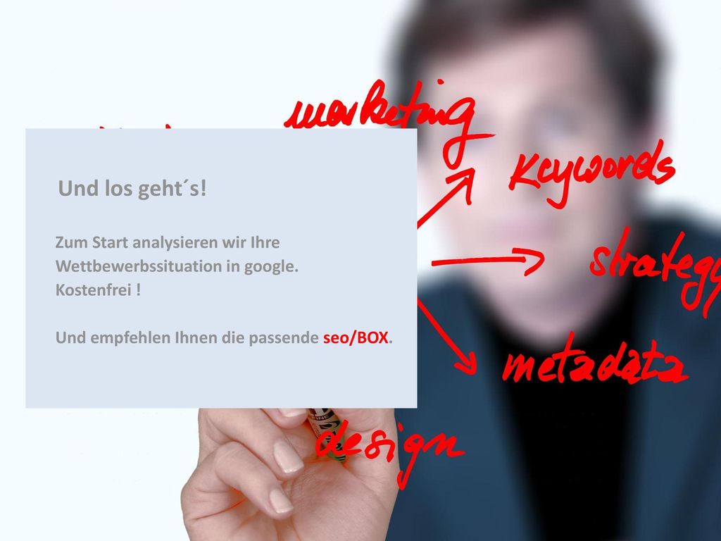 Und los geht´s. Zum Start analysieren wir Ihre Wettbewerbssituation in google.