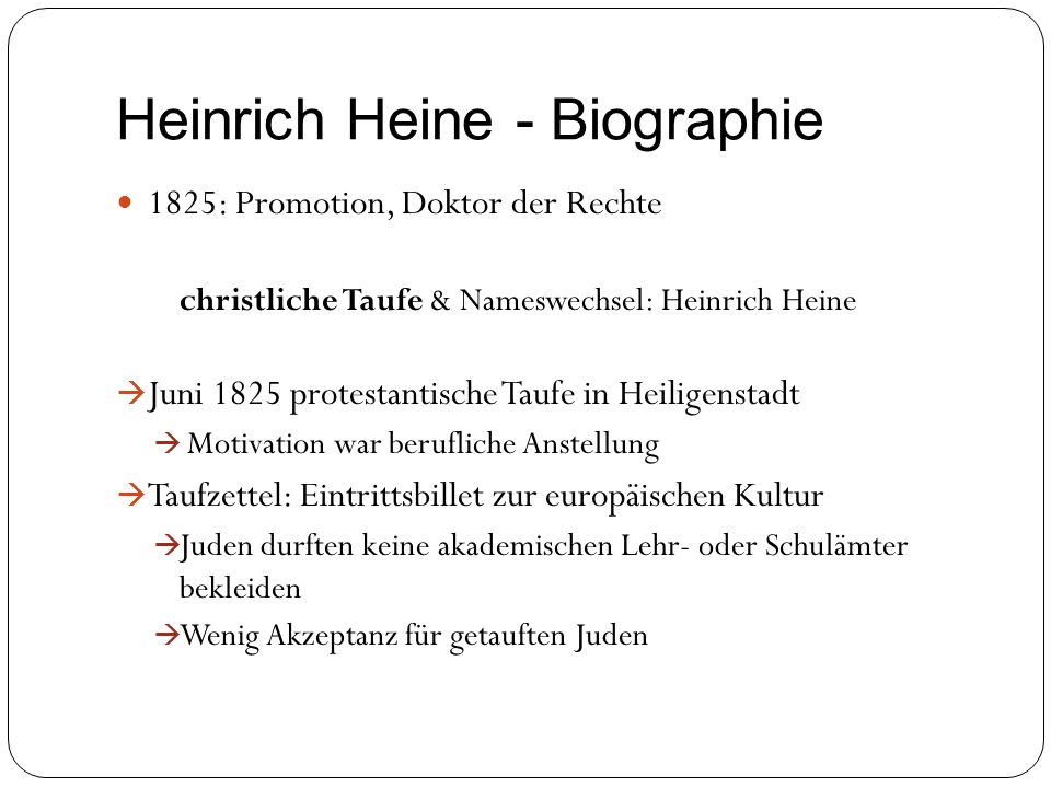 Heinrich Heine - Biographie