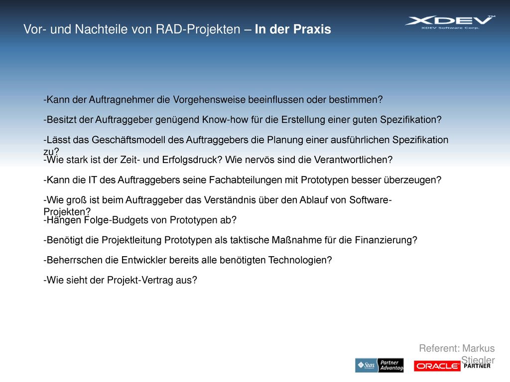 Vor- und Nachteile von RAD-Projekten – In der Praxis