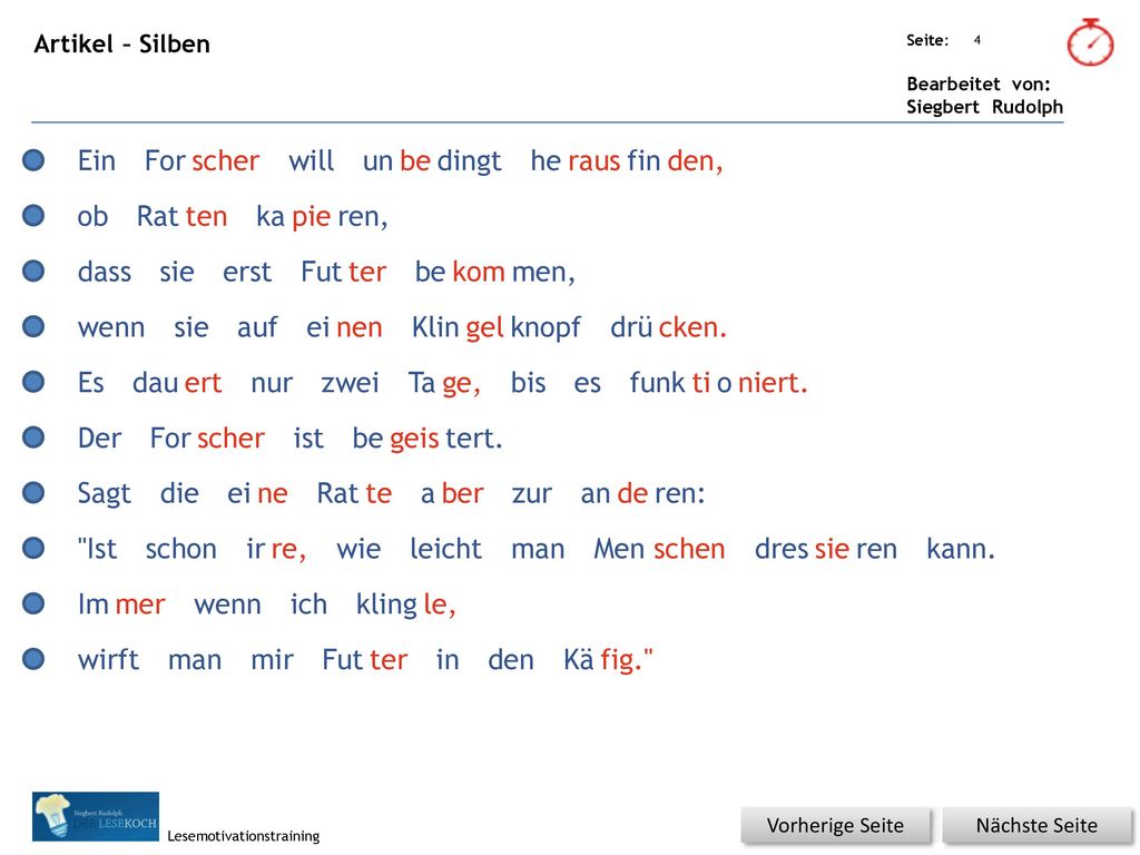 Ein For scher will un be dingt he raus fin den, ob Rat ten ka pie ren,