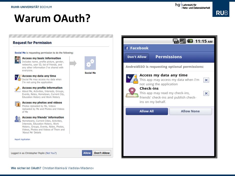 Warum OAuth