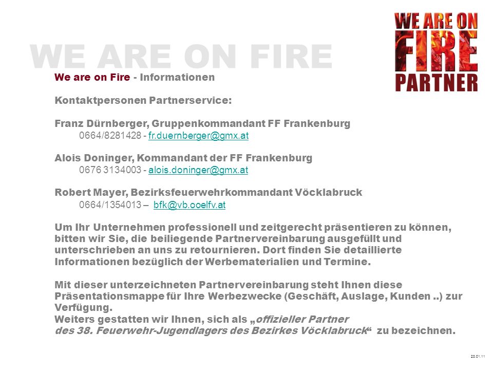 WE ARE ON FIRE We are on Fire - Informationen