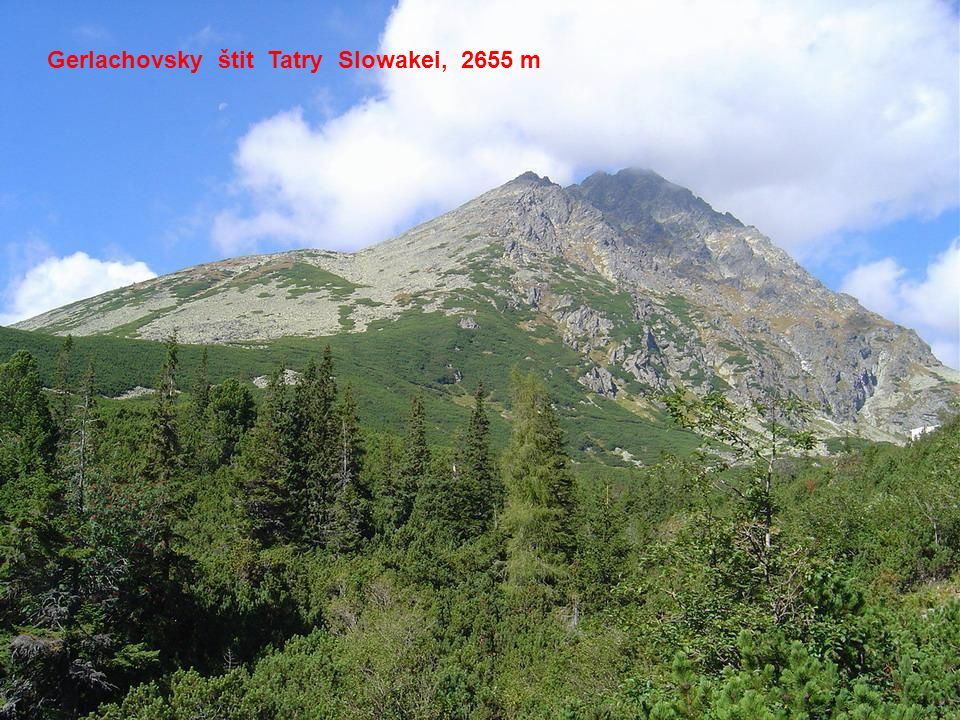 Gerlachovsky štit Tatry Slowakei, 2655 m