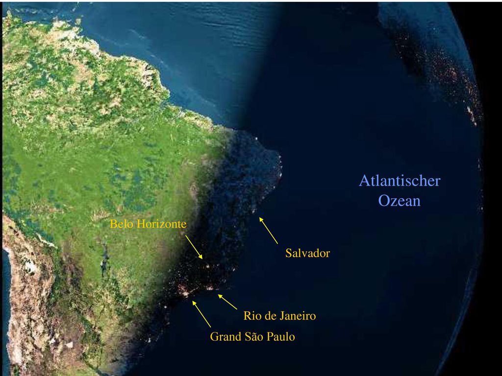 Atlantischer Ozean Belo Horizonte Salvador Rio de Janeiro