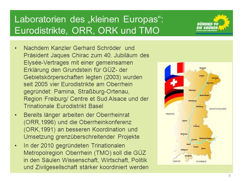 Laboratorien des „kleinen Europas : Eurodistrikte, ORR, ORK und TMO