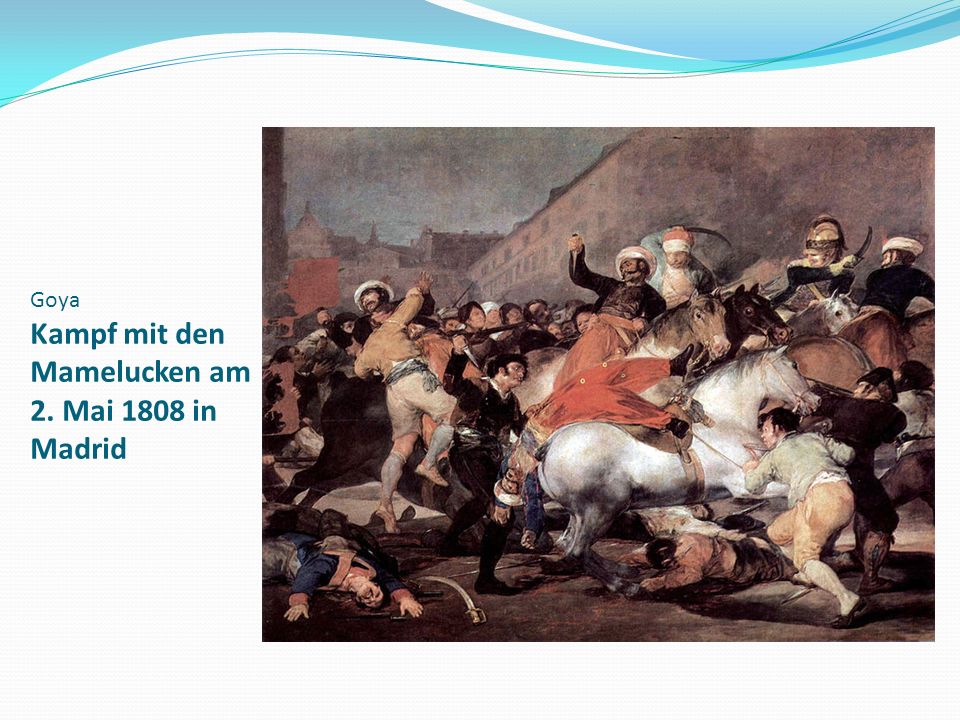 Goya Kampf mit den Mamelucken am 2. Mai 1808 in Madrid