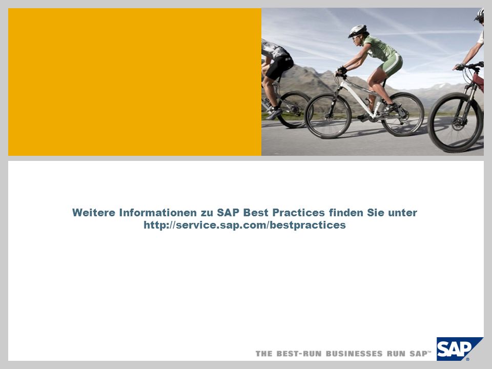 SAP TechEd ‘04 Weitere Informationen zu SAP Best Practices finden Sie unter
