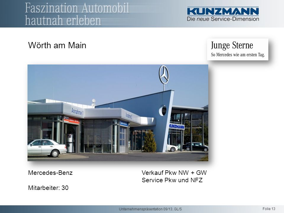 Wörth am Main Mercedes-Benz Verkauf Pkw NW + GW Service Pkw und NFZ