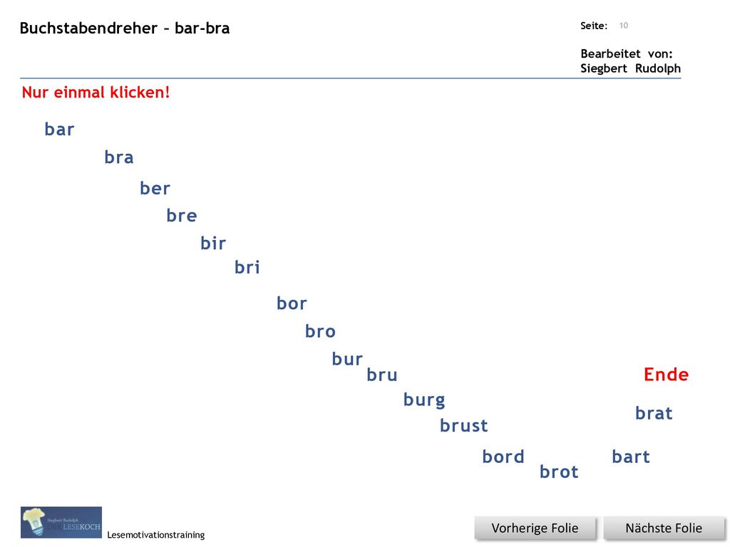 bar bra ber bre bir bri bor bro bur bru Ende burg brat brust bord bart