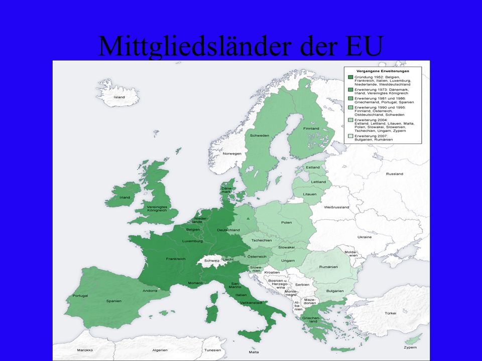 Mittgliedsländer der EU