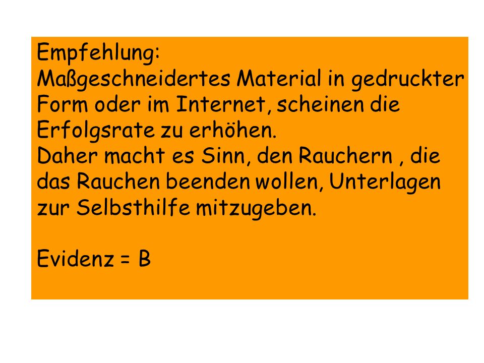 Empfehlung: Maßgeschneidertes Material in gedruckter. Form oder im Internet, scheinen die. Erfolgsrate zu erhöhen.