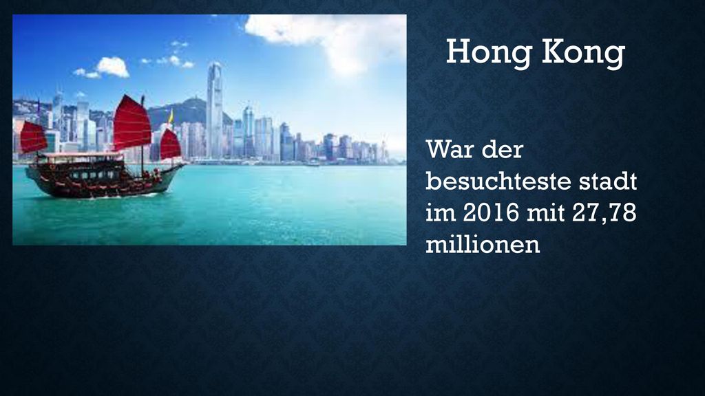 Hong Kong War der besuchteste stadt im 2016 mit 27,78 millionen