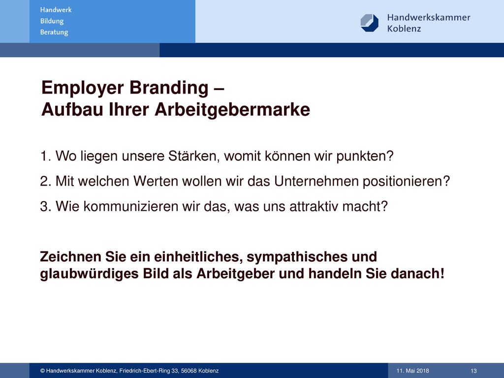 Employer Branding – Aufbau Ihrer Arbeitgebermarke