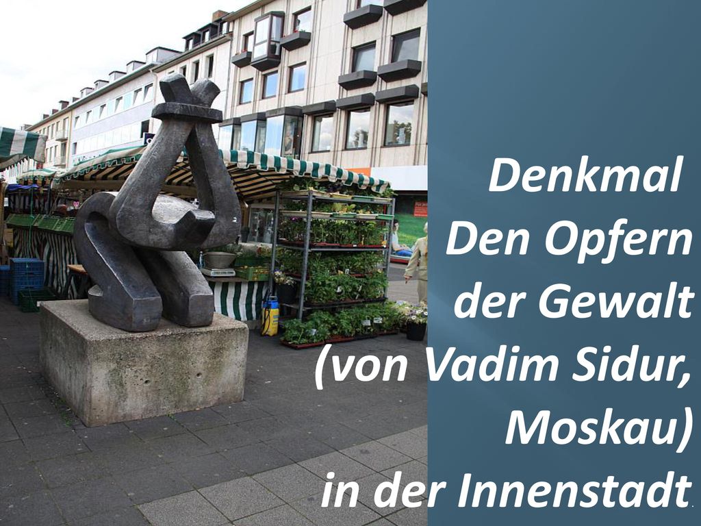 Denkmal Den Opfern der Gewalt (von Vadim Sidur, Moskau) in der Innenstadt.