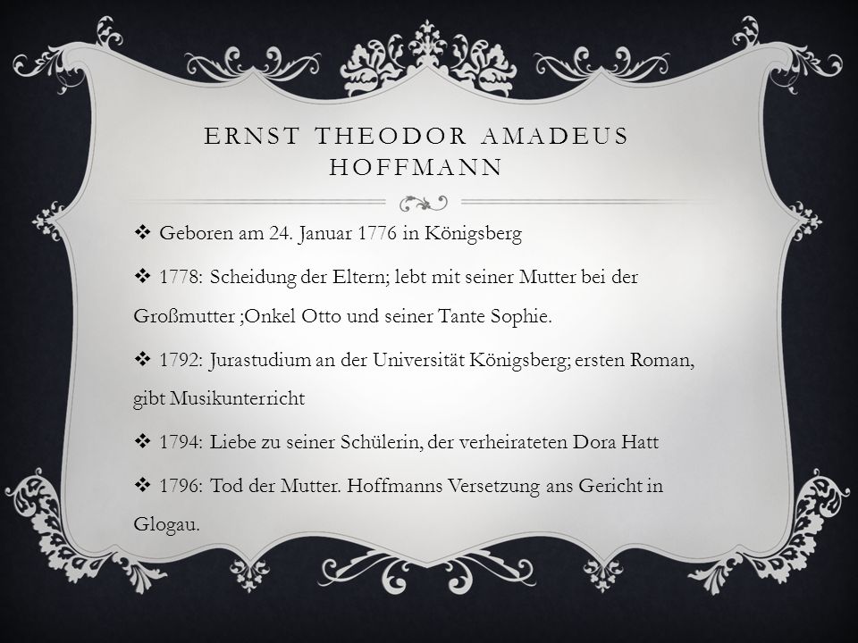 Ernst Theodor Amadeus Hoffmann