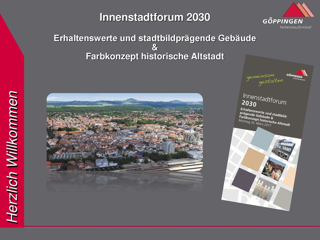 Innenstadtforum 2030 Erhaltenswerte und stadtbildprägende Gebäude & Farbkonzept historische Altstadt