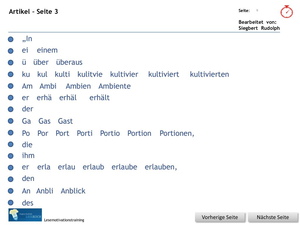 „In ei einem ü über überaus ku kul kulti kulitvie kultivier kultiviert