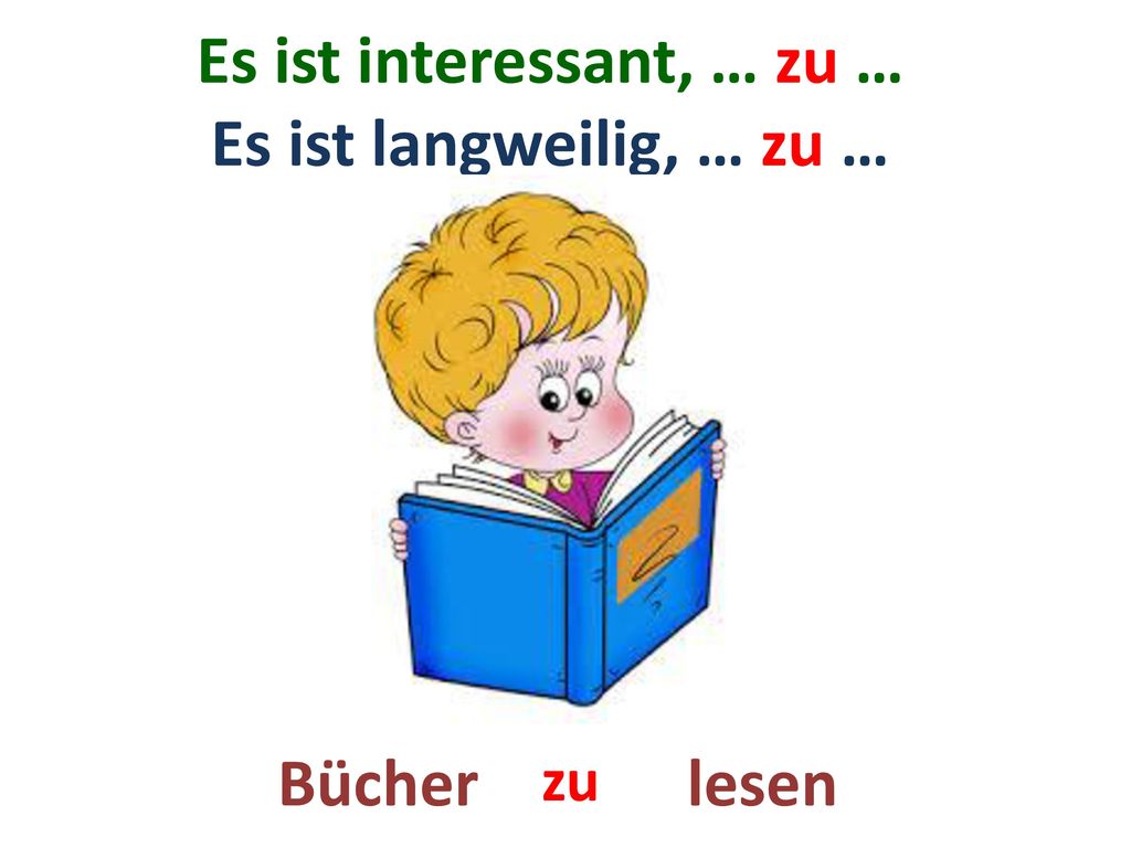 Es ist interessant, … zu … Es ist langweilig, … zu …