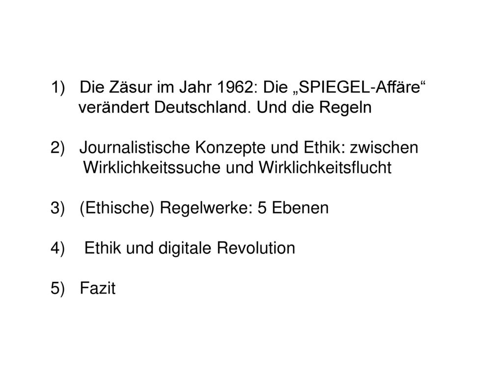 1) Die Zäsur im Jahr 1962: Die „SPIEGEL-Affäre verändert Deutschland