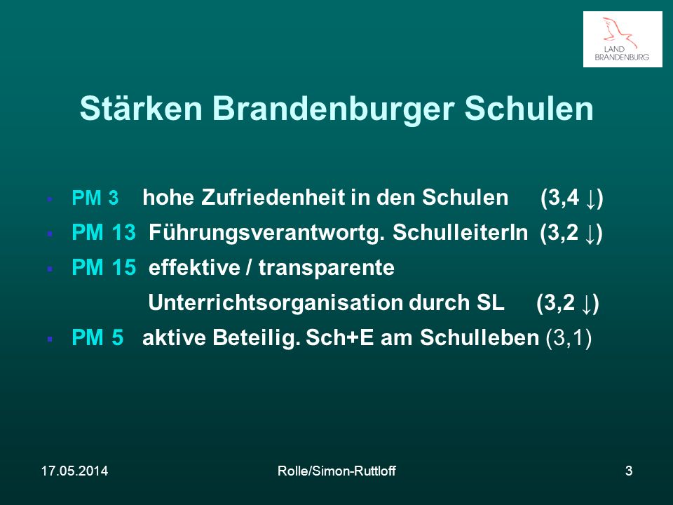 Stärken Brandenburger Schulen