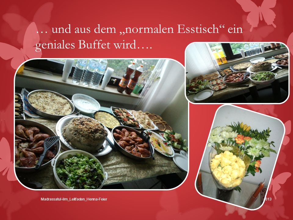 … und aus dem „normalen Esstisch ein geniales Buffet wird….