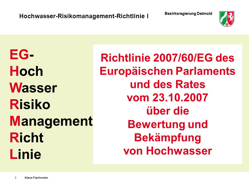 Bekämpfung von Hochwasser