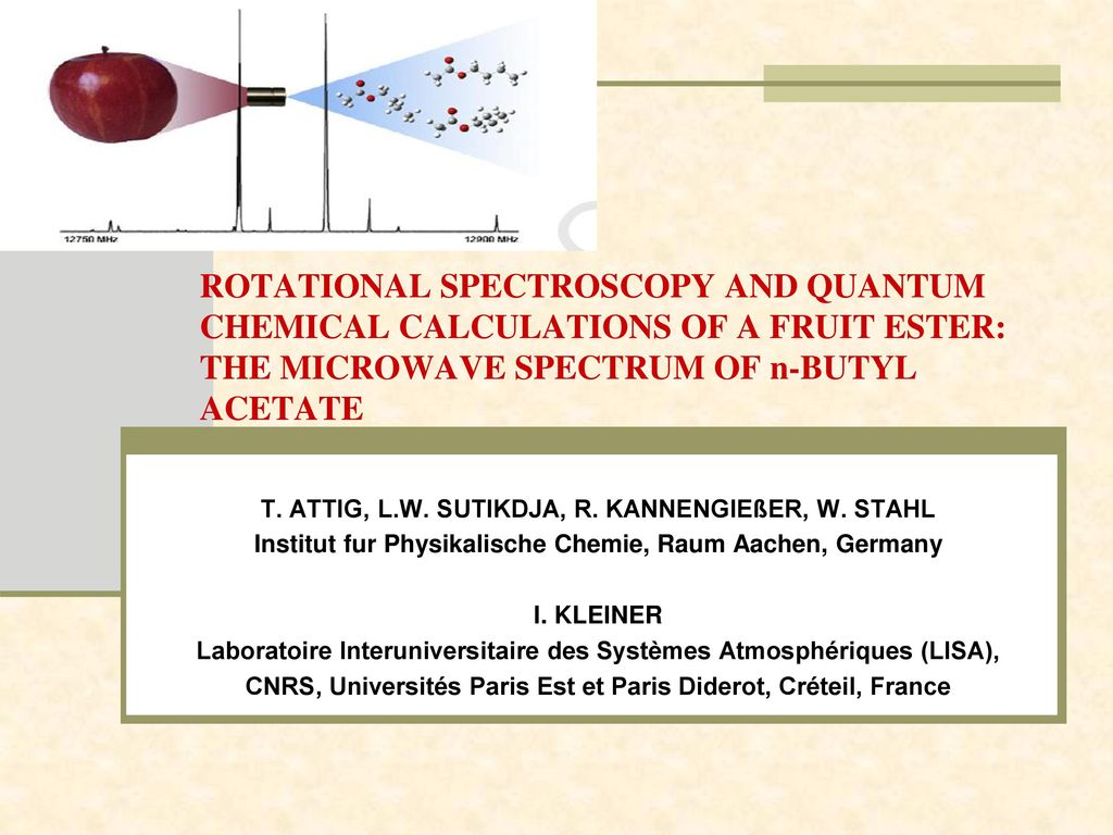 ROTATIONAL SPECTROSCOPY AND QUANTUM CHEMICAL CALCULATIONS OF A FRUIT ESTER: THE MICROWAVE SPECTRUM OF n-BUTYL ACETATE