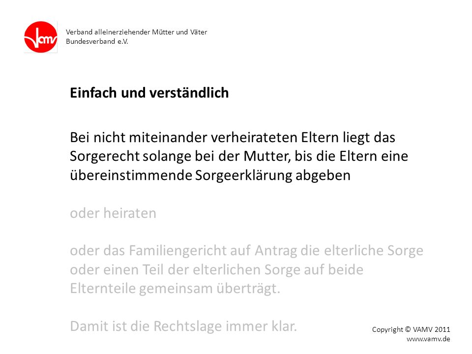 Sorgerecht abgeben