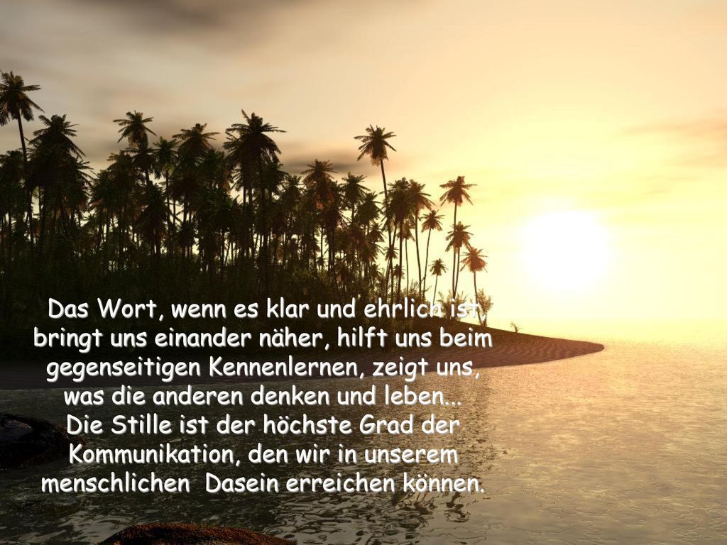 Das Wort, wenn es klar und ehrlich ist, bringt uns einander näher, hilft uns beim gegenseitigen Kennenlernen, zeigt uns, was die anderen denken und leben...