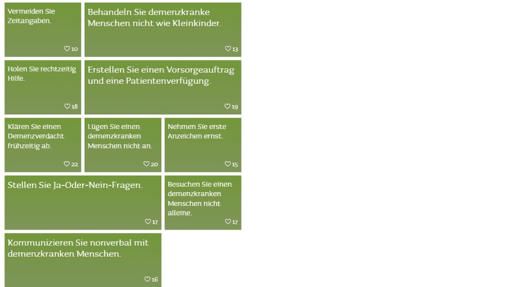 Farben können darüber hinaus verwendet werden um Struktur oder Interesse zu schaffen.