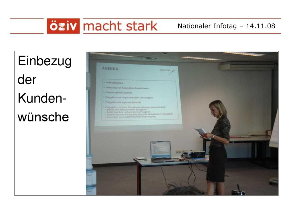 Nationaler Infotag – Einbezug der Kunden- wünsche