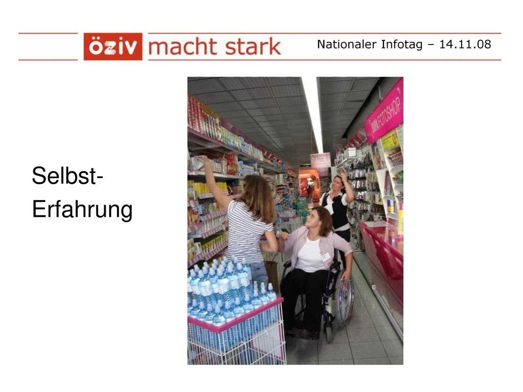 Nationaler Infotag – Selbst- Erfahrung