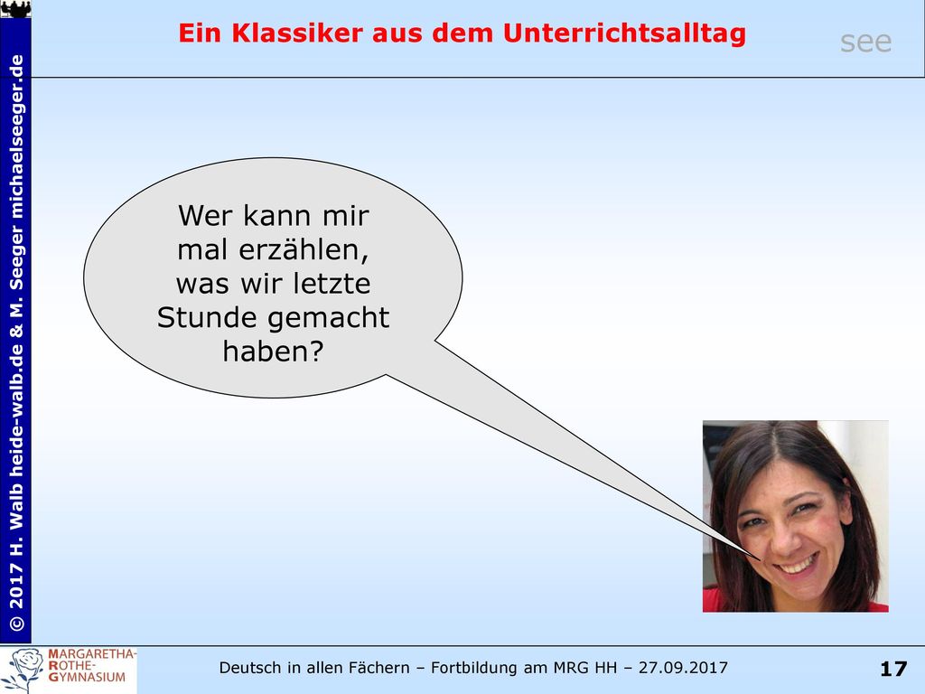 Ein Klassiker aus dem Unterrichtsalltag