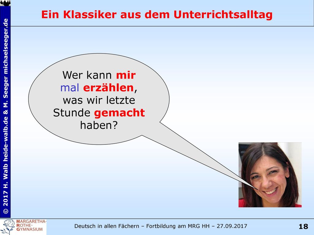 Ein Klassiker aus dem Unterrichtsalltag