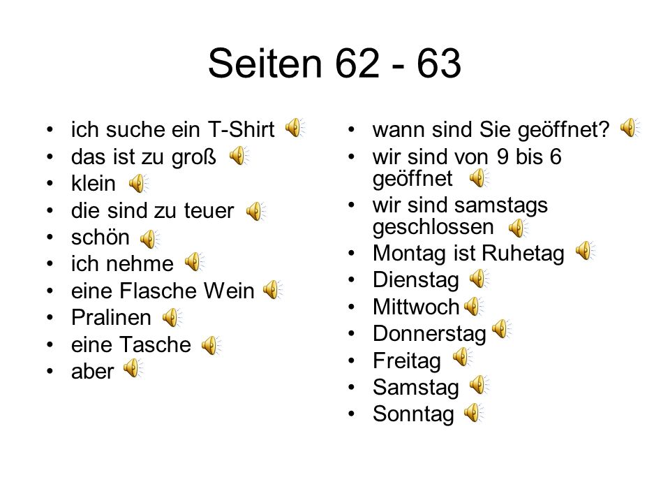 Seiten ich suche ein T-Shirt das ist zu groß klein