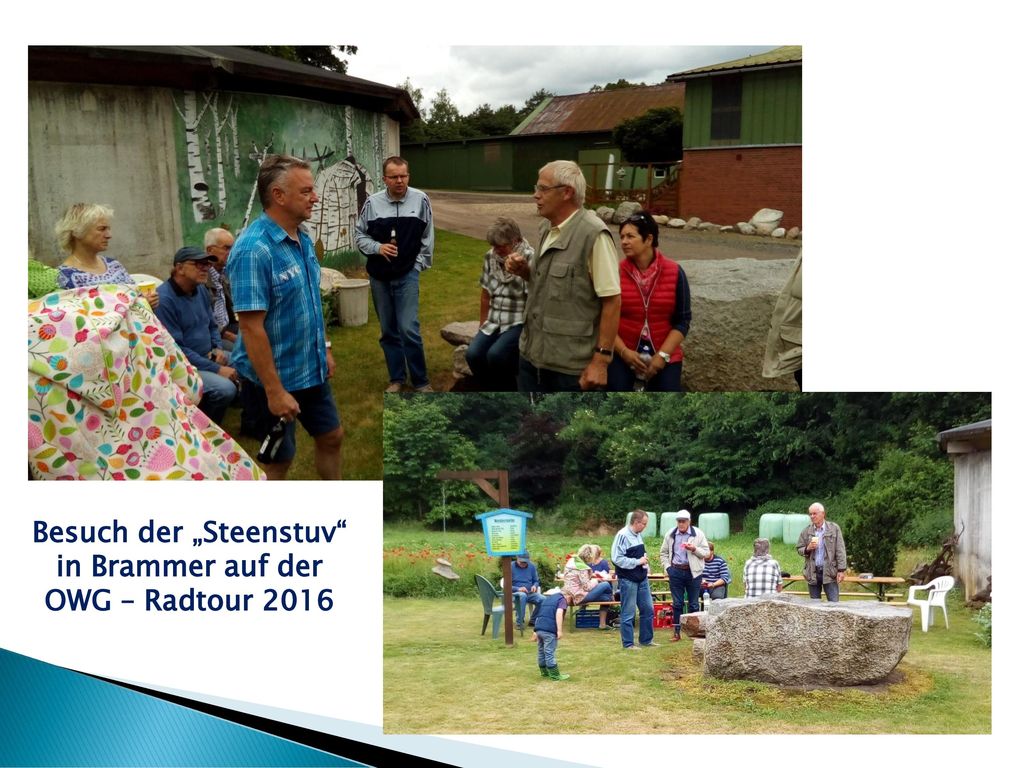 Besuch der „Steenstuv in Brammer auf der OWG – Radtour 2016