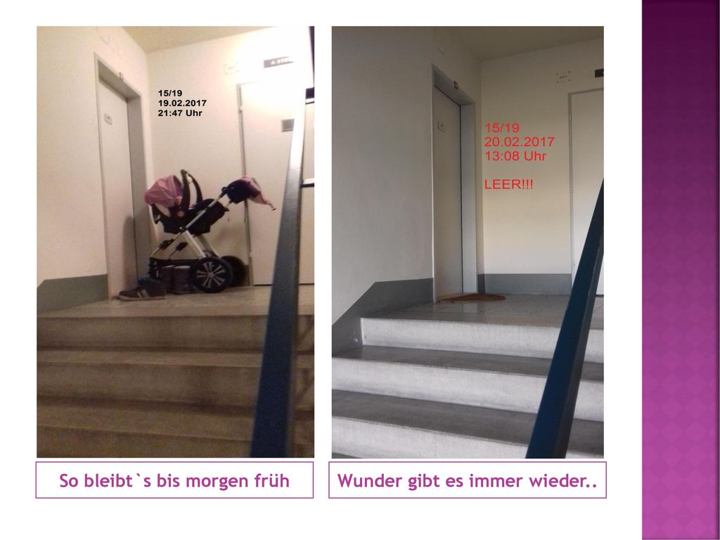 So bleibt`s bis morgen früh Wunder gibt es immer wieder..
