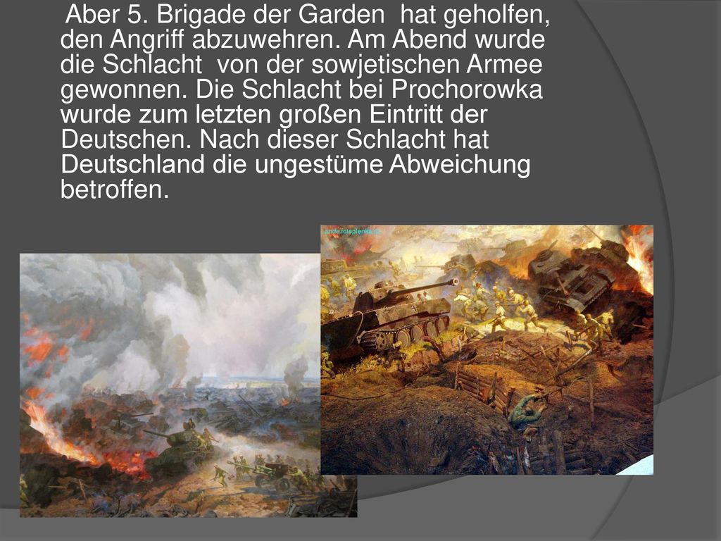Aber 5. Brigade der Garden hat geholfen, den Angriff abzuwehren