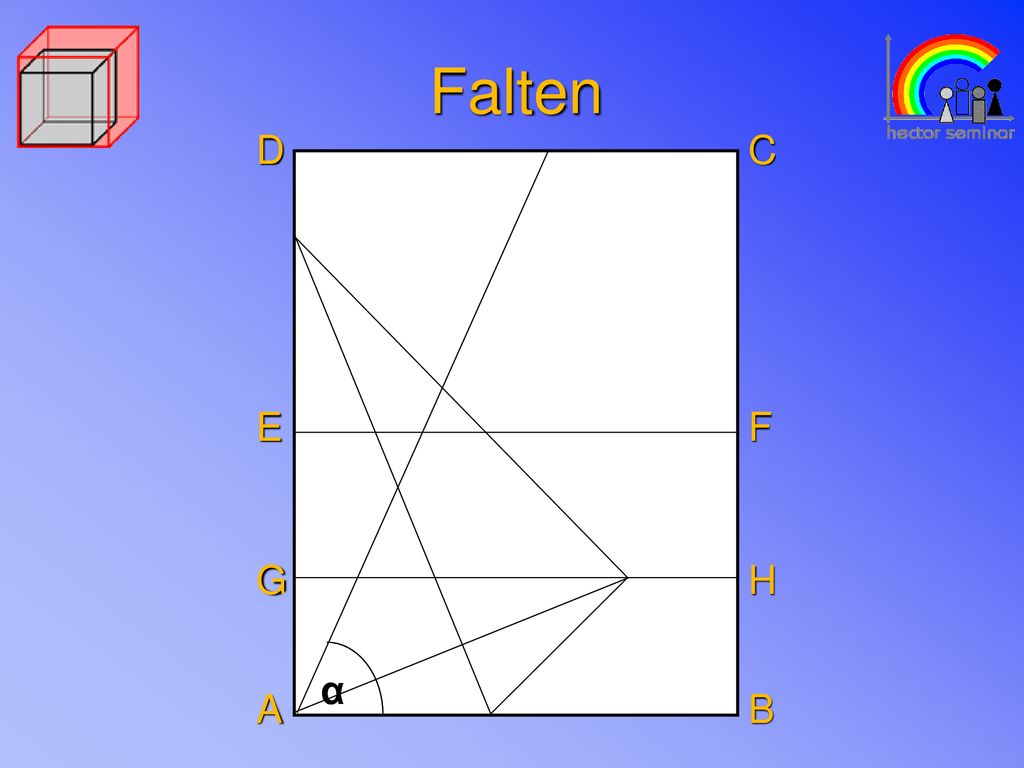Falten D C E F G H α α A B