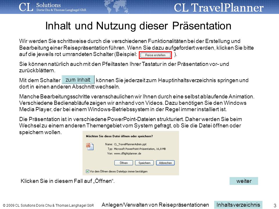 Inhalt und Nutzung dieser Präsentation