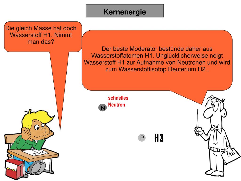 Die gleich Masse hat doch Wasserstoff H1. Nimmt man das