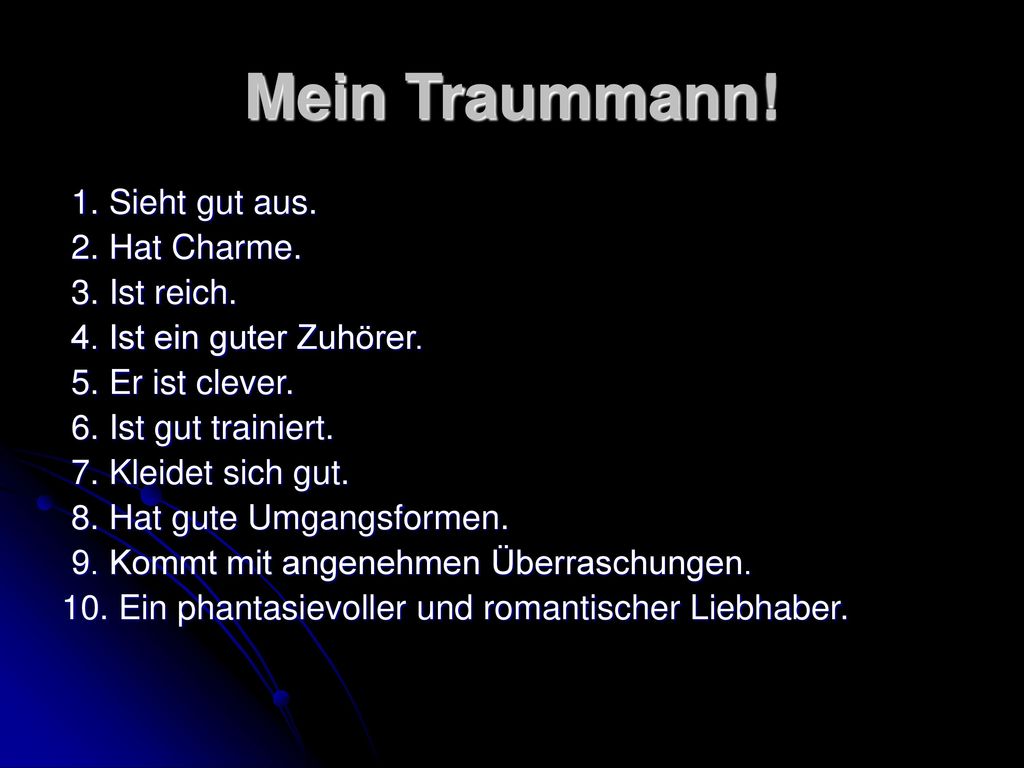 Mein Traummann!. ppt herunterladen