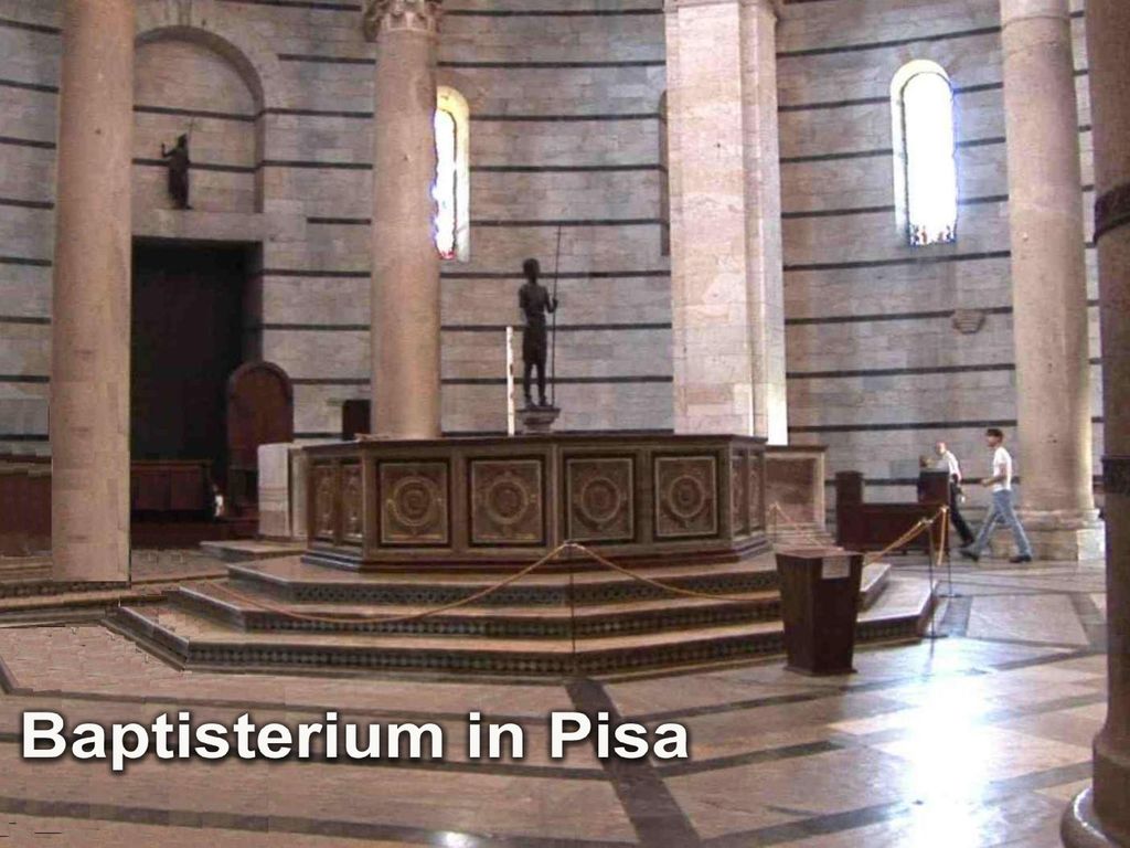 Bis ins 11. Jahrhundert hat man hier die Glaubenstaufe durch Untertauchen praktiziert.