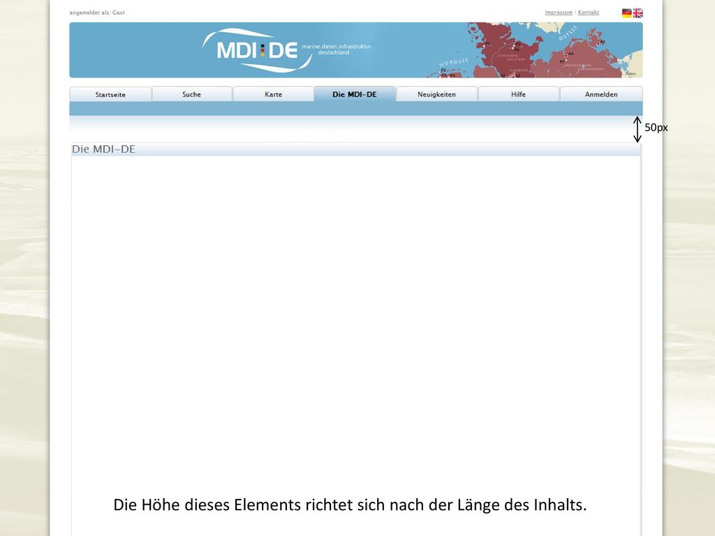 Die Höhe dieses Elements richtet sich nach der Länge des Inhalts.